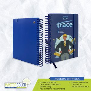 Agenda Personalizada Couchê Sob Poliux para Empresa