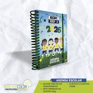 Agenda Escolar Personalizada Couchê Sob Poliux