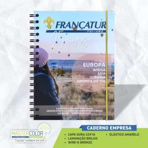 Caderno personalizado para empresa
