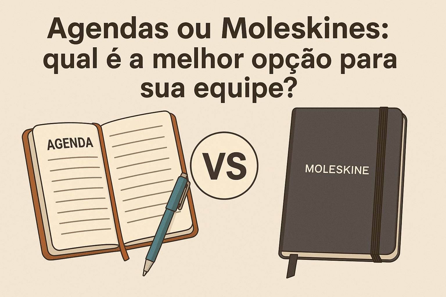 Agendas ou Moleskines qual é a melhor opção para sua equipe