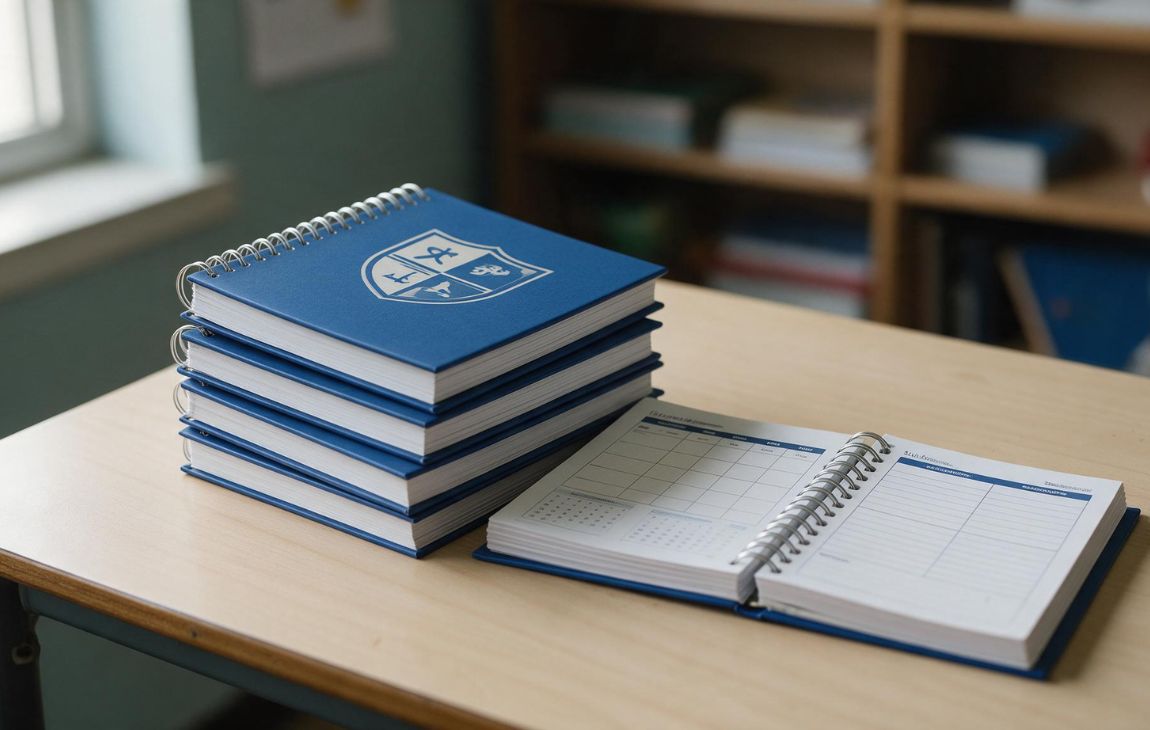 Agenda escolar personalizada: como escolher modelo e miolo